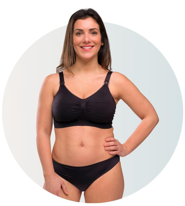 Carriwell Σουτιέν Χωρίς ραφές με ενίσχυση (padded) - ΜΑΥΡΟ - M