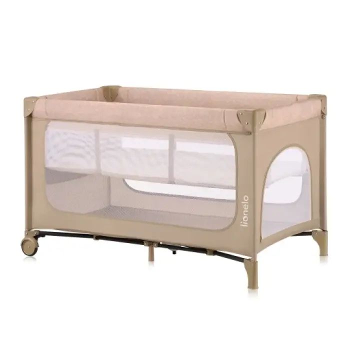 Lionelo Jasmin Easy Fold Παρκοκρέβατο 2 Επιπέδων Beige Sand