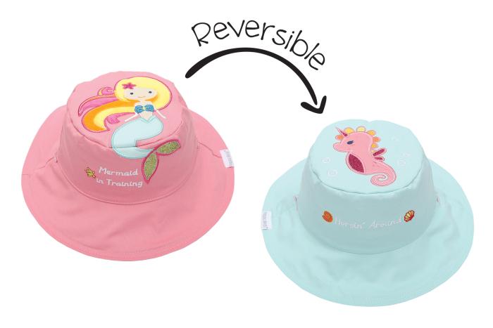 Καπέλο Διπλής Όψης UPF 50 – Γοργόνα (Cotton) - MEDIUM 2-4 yrs