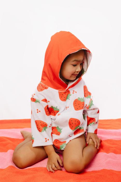Swim Coverup UPF50 Strawberry 0-12 μηνών