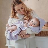 Meyco Βρεφική Πετσέτα  Wavy – soft lavender – 80x80cm