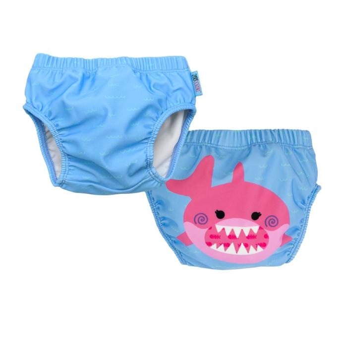 Zoocchini Μαγιώ Πάνα (2pcs Σετ) – Pink Shark - 2-3 ΕΤΩΝ