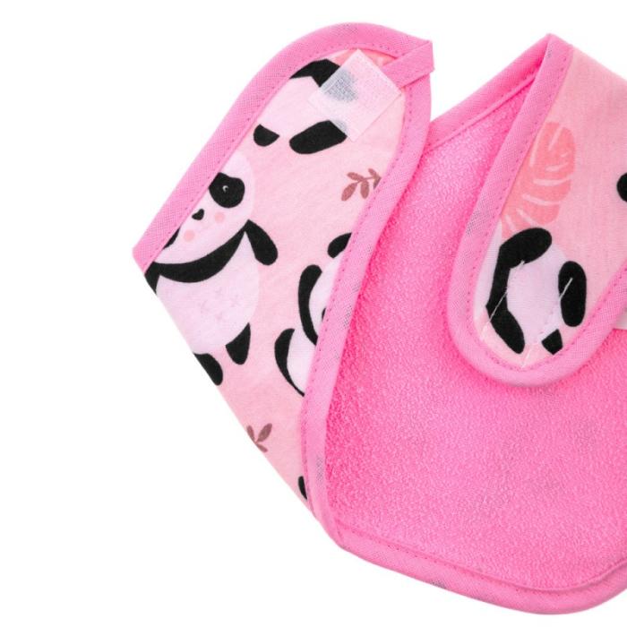 Baby triangle bib/scarf  – Pink Panda