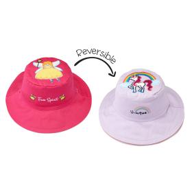 Καπέλο Διπλής Όψης UPF 50  – Princess/Unicorn (Cotton) - SMALL 6 mo-2 yrs