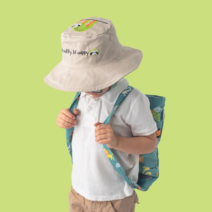 Καπέλο Διπλής Όψης UPF 50  – Λιονταράκι (Cotton) - SMALL 6 mo-2 yrs