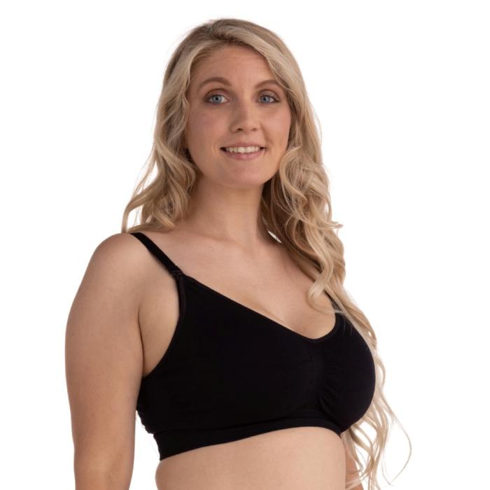 Carriwell 2 Pack Σουτιέν Θηλασμού Χωρίς Ραφές (Μαύρο/Μπεζ) - L