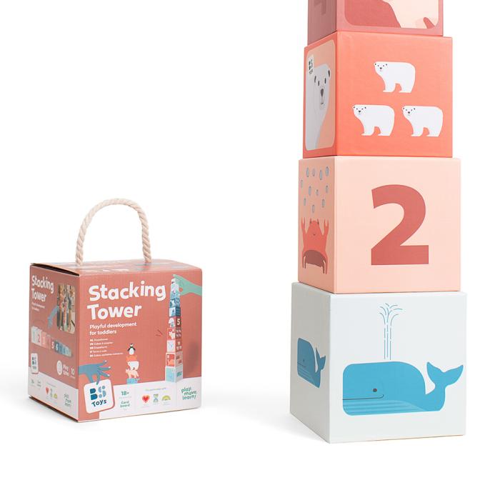 BS Toys – Πύργος στοίβαξης – Ζώα Αρκτικής