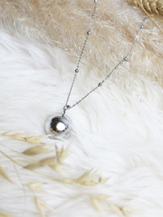 ProudMama Bola Olivia Silver Chain Φεγγαρόπετρα