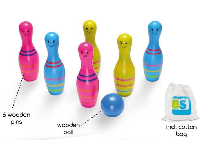 BS Toys – Skittles Jr – Ξύλινο bowling για παιδιά