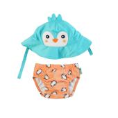 Σετ Μαγιό και Καπέλο UPF50  Parker the Penguin - 12-24m