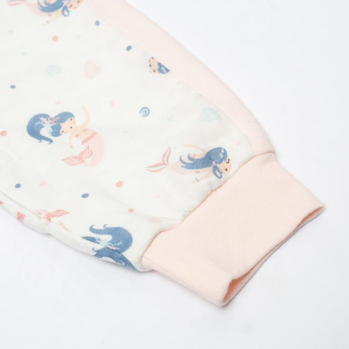 70% Bamboo 30% Cotton Sleepsuit – Mermaid – S, 1 T - S (6-18 μηνών)