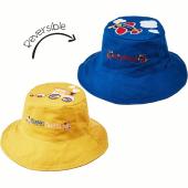 Καπέλο Διπλής Όψης UPF 50  – Τρενάκι (Cotton) - MEDIUM 2-4 yrs
