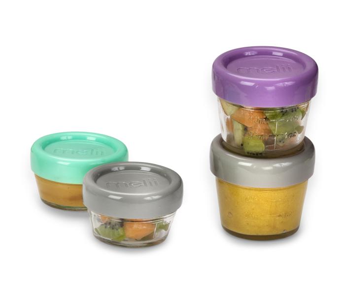 Melii – Glass Baby Food Containers (60 ml set of 6   120 ml set of 6)
