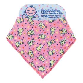 Σαλιάρα Μπαντάνα Teddies Pink