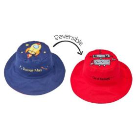 Καπέλο Διπλής Όψης UPF 50  – Διαστημόπλοιο (Cotton) - LARGE 4-6 yrs