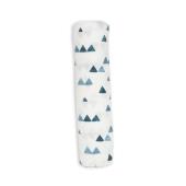Lulujo Μουσελίνα Bamboo – Navy Triangles Swaddling Blanket