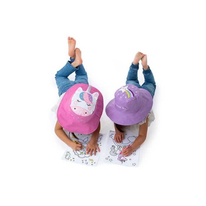 Καπέλο Διπλής Όψης UPF 50 Unicorn/Star (Cotton) - MEDIUM 2-4 yrs