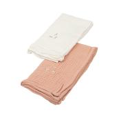 Πάνες Αγκαλιάς Μουσελίνα Matalase Pink 60x60εκ. Σετ 2τμχ.