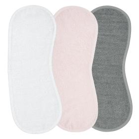 Meyco – Σετ 3 Βαμβακερές Λαβέτες (53×20) - White/Light pink/Grey