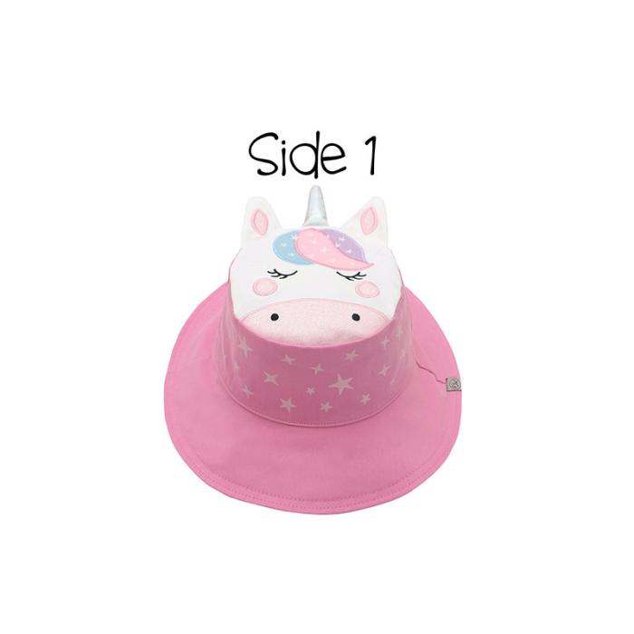 Καπέλο Διπλής Όψης UPF 50  Unicorn/Star (Cotton) - MEDIUM 2-4 yrs