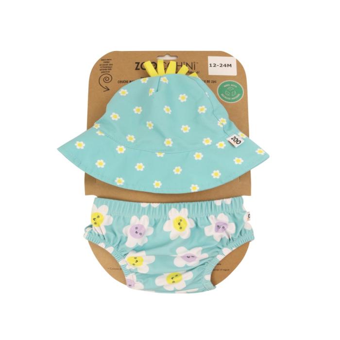 Σετ Μαγιό και Καπέλο UPF50 Daisy - 6-12m