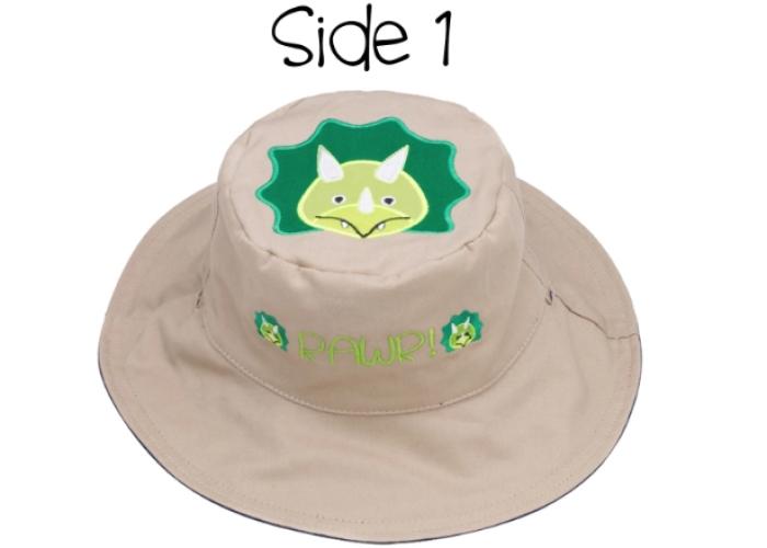 Καπέλο Διπλής Όψης UPF 50 – Δεινόσαυρος (Cotton) - MEDIUM 2-4 yrs