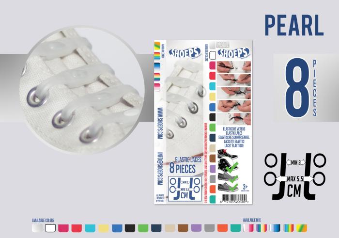 Shoeps, τα κορδόνια που δεν λύνονται 8τεμ. - Pearl