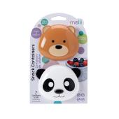Melii – Σετ 2 δοχείων για σνακ - Bear &amp; Panda
