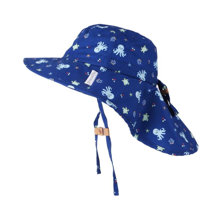 Flapjack Cape Sunhat UPF50 – Octopus - MEDIUM 2-4 yrs