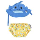 Zoocchini Σετ Μαγιό και Καπέλο UPF50+ Zoocchini Φαλαινάκι - pigibebe.gr