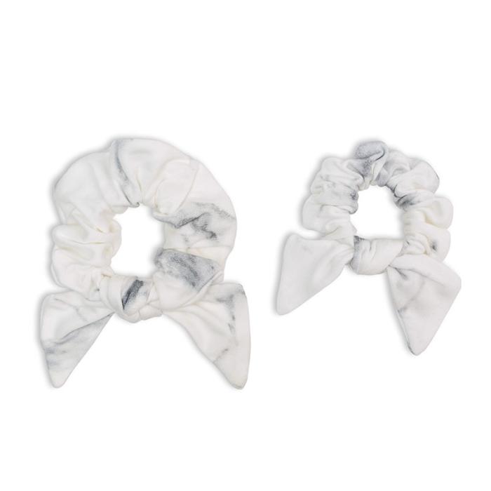 Lulujo Bamboo Mommy Me Scrunchies – Marble