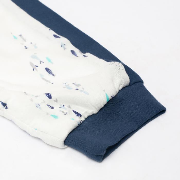 70% Bamboo 30% Cotton Sleepsuit – Fish – S , 1 T - S (6-18 μηνών)