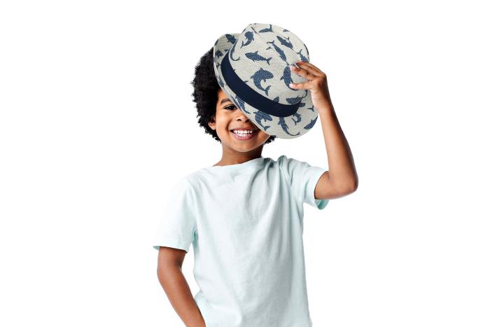 Flapjackkids Fedora Hats – Shark - MEDIUM 2-4 yrs