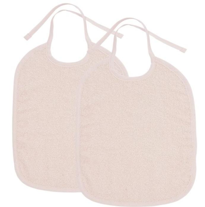 Meyco Σετ 2 Βαμβακερές Σαλιάρες Soft Pink