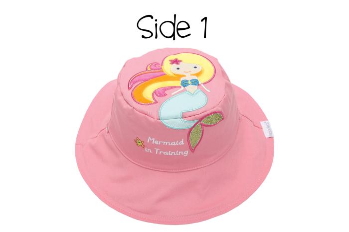 Καπέλο Διπλής Όψης UPF 50 – Γοργόνα (Cotton) - SMALL 6 mo-2 yrs