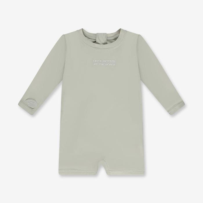 Minene – Ολόσωμο Μαγιώ με Μανίκια UV Olive (6-24 μηνών) - 18-24m