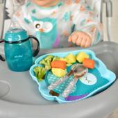 Εκπαιδευτικό Ποτηράκι 280 ml με Χερούλια, (Τυρκουάζ/Ροζ) - ΡΟΖ