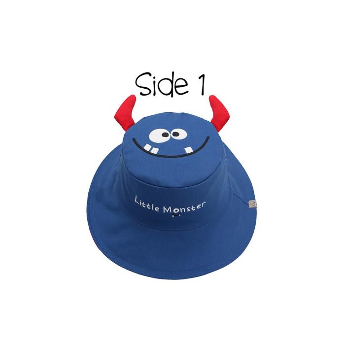Καπέλο Διπλής Όψης UPF 50 Monster/Car (Cotton) - MEDIUM 2-4 yrs