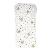Κάλυμμα Καροτσιού Stars Λευκό 35x80cm.