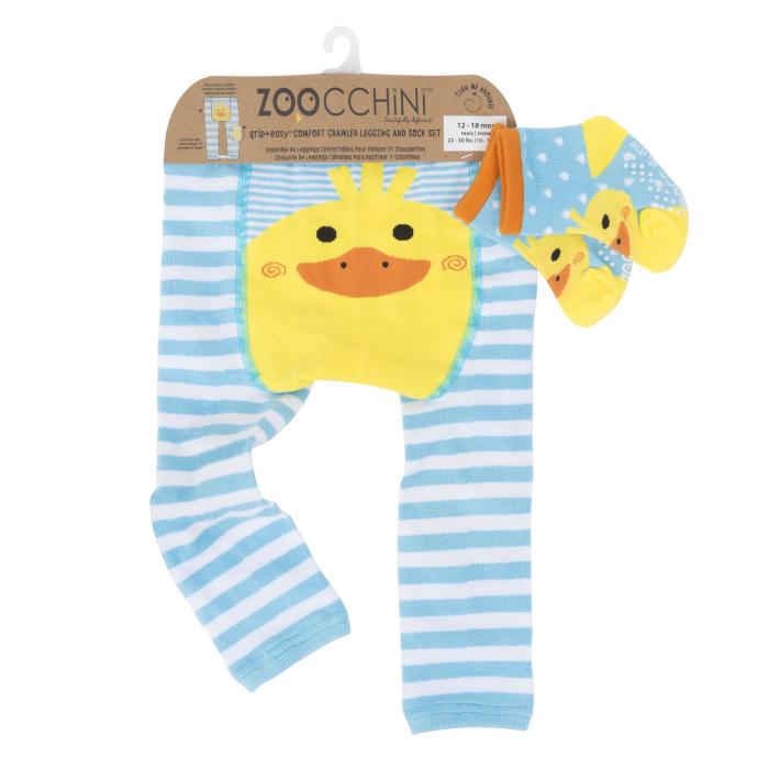 Grip Easy Crawler Pants & Socks Set – Puddles the Duck - 12-18