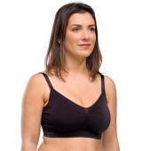 Carriwell 2 Pack Σουτιέν Θηλασμού Χωρίς Ραφές (Μαύρο/Μπεζ) - S/M