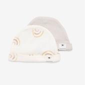 Minene Duo Pack Newborn Hats Rainbow/Cream (0-3)