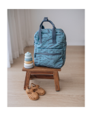 Minene – Mini Cotton Backpack Blue Zebra