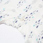 70% Bamboo 30% Cotton Sleepsuit – Fish – S , 1 T - S (6-18 μηνών)