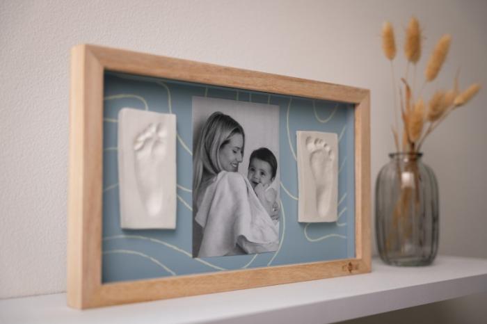 2 Prints Frame – Blue Abstract