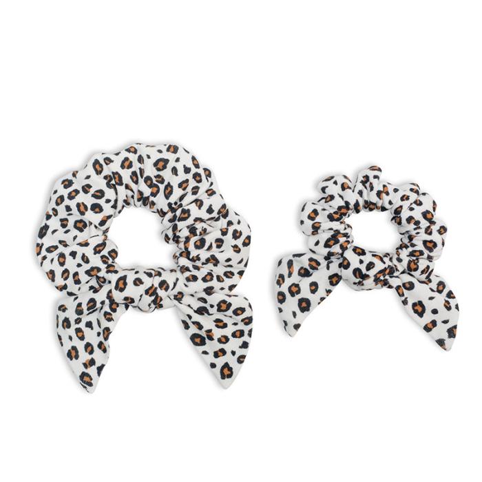 Lulujo Bamboo Mommy Me Scrunchies – Leopard