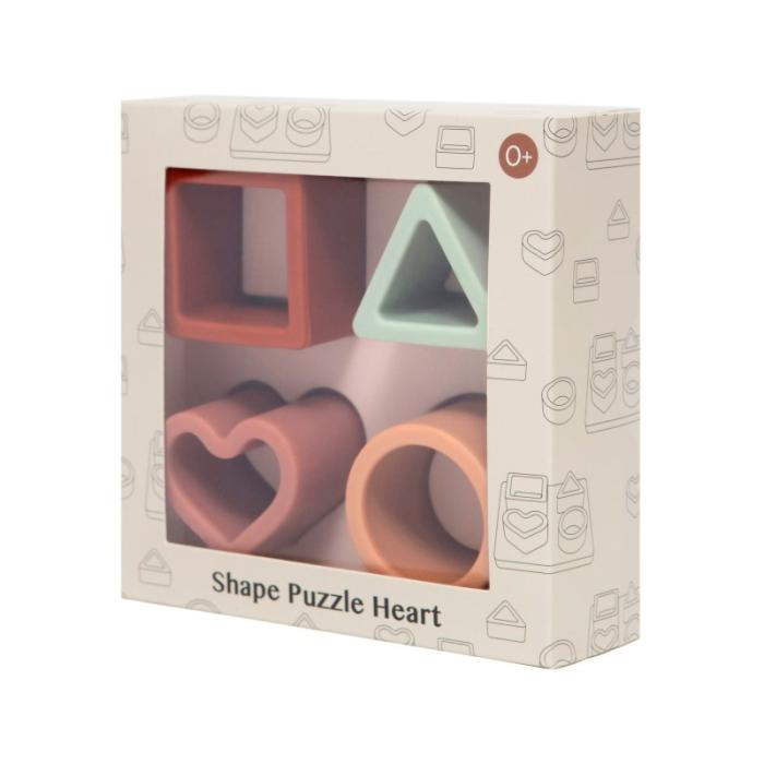 Petit Monkey – Παζλ σφηνώματα Σιλικόνης Heart 0 yrs