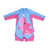 Zoocchini Surf Suit UPF50 Pink Shark - 6-12m