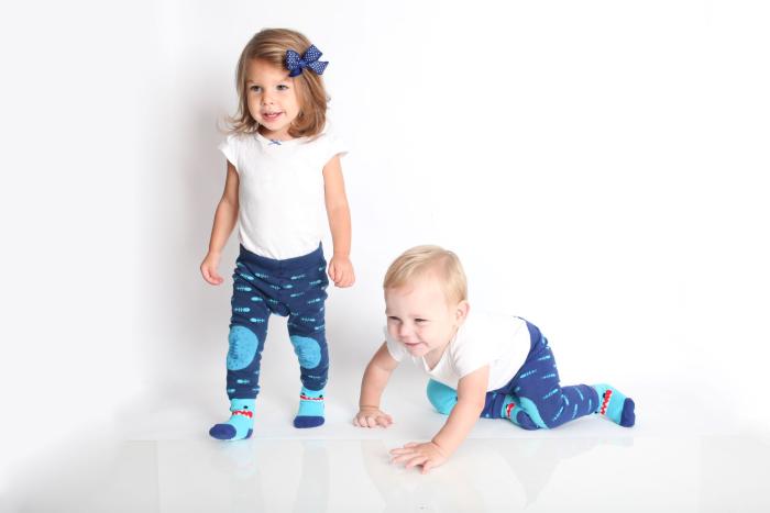 Grip Easy Crawler Pants & Socks Set –  Sherman the Shark - 6-12