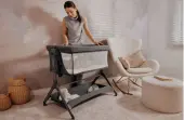 Lionelo Leonie Plus Λίκνο Συγκοίμησης Gray Silver